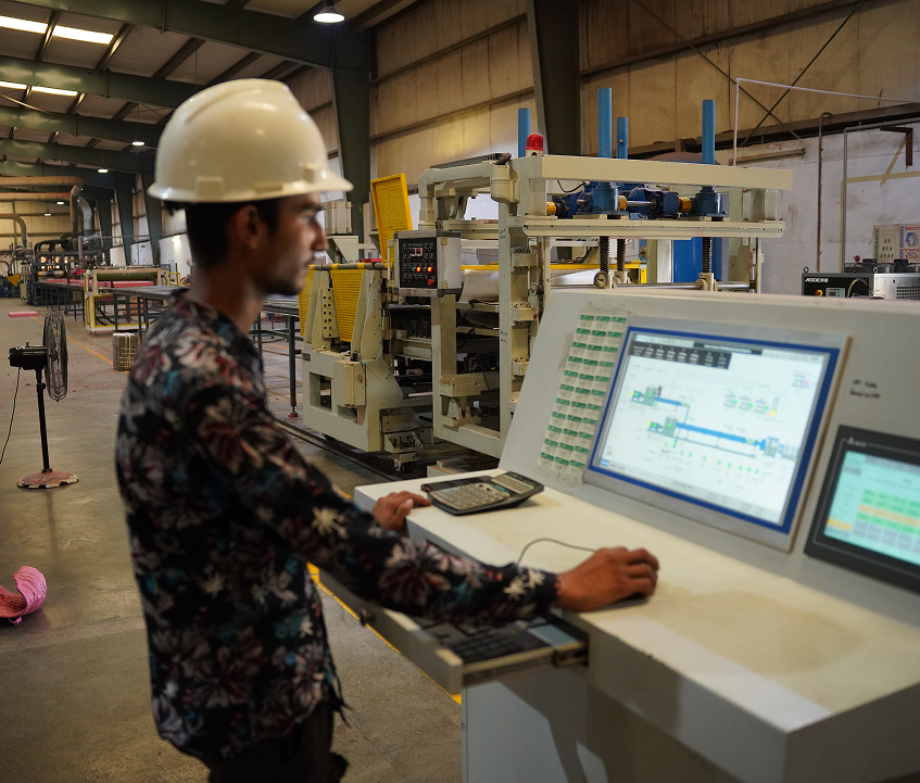 Worker in Factory